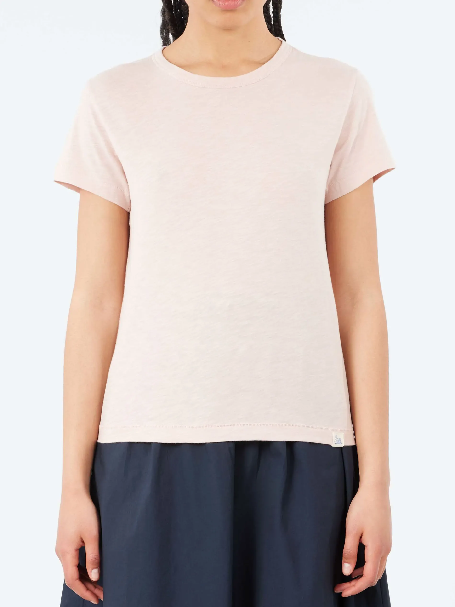 Merz b. Schwanen - Women's Relaxed T-Shirt in Dusted Pink