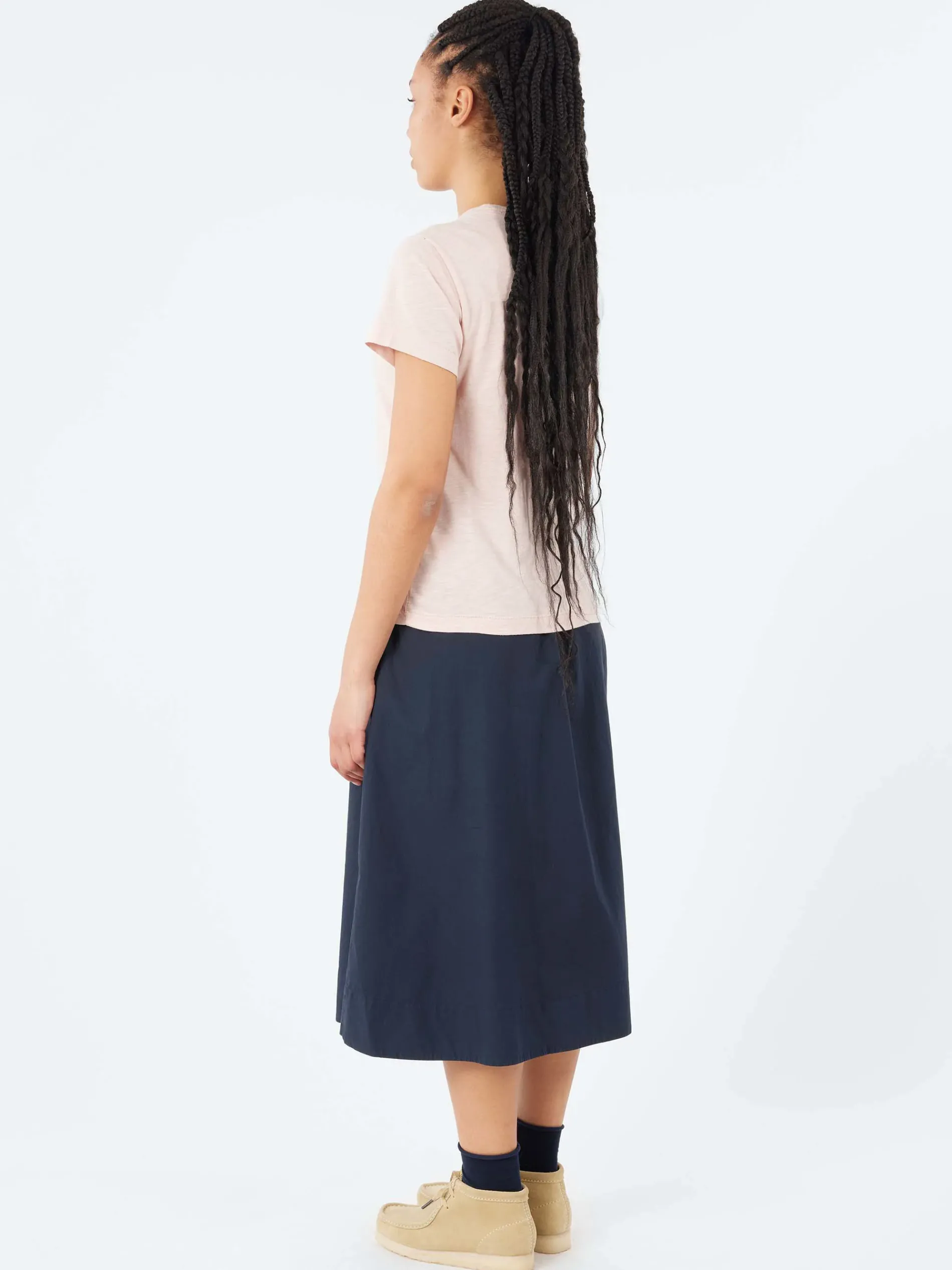 Merz b. Schwanen - Women's Relaxed T-Shirt in Dusted Pink