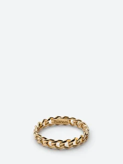 Miansai - Cuban Link Ring in Polished Gold