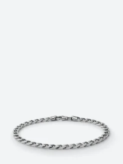 Miansai - 4mm Cuban Chain Bracelet in Polished Silver