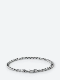 Miansai - 4mm Cuban Chain Bracelet in Polished Silver