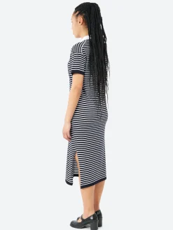 MJ Watson - 2530 Dress in Navy and White