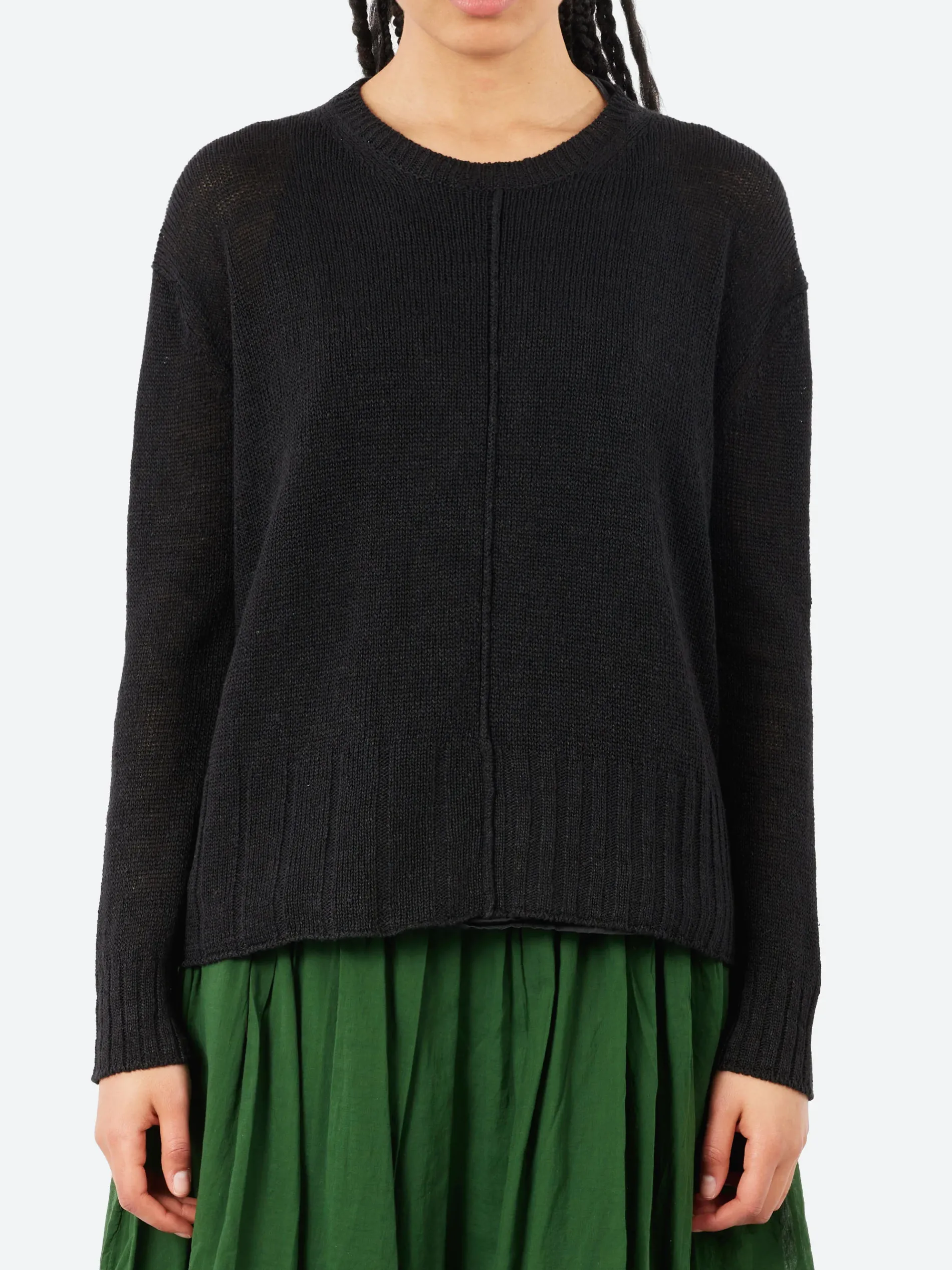 MJ Watson - 2542 Round Neck Pullover in Black