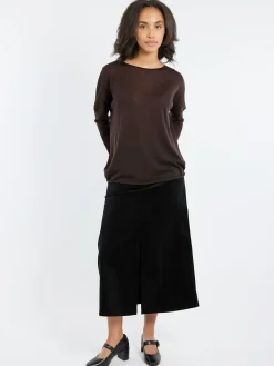 MJ Watson - Boat Neck Pullover in Walnut