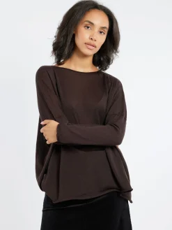 MJ Watson - Boat Neck Pullover in Walnut