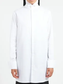 MM6 - Long Sleeved Shirt in White