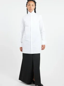 MM6 - Long Sleeved Shirt in White