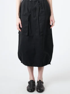 MM6 - Midi Cargo Skirt in Black