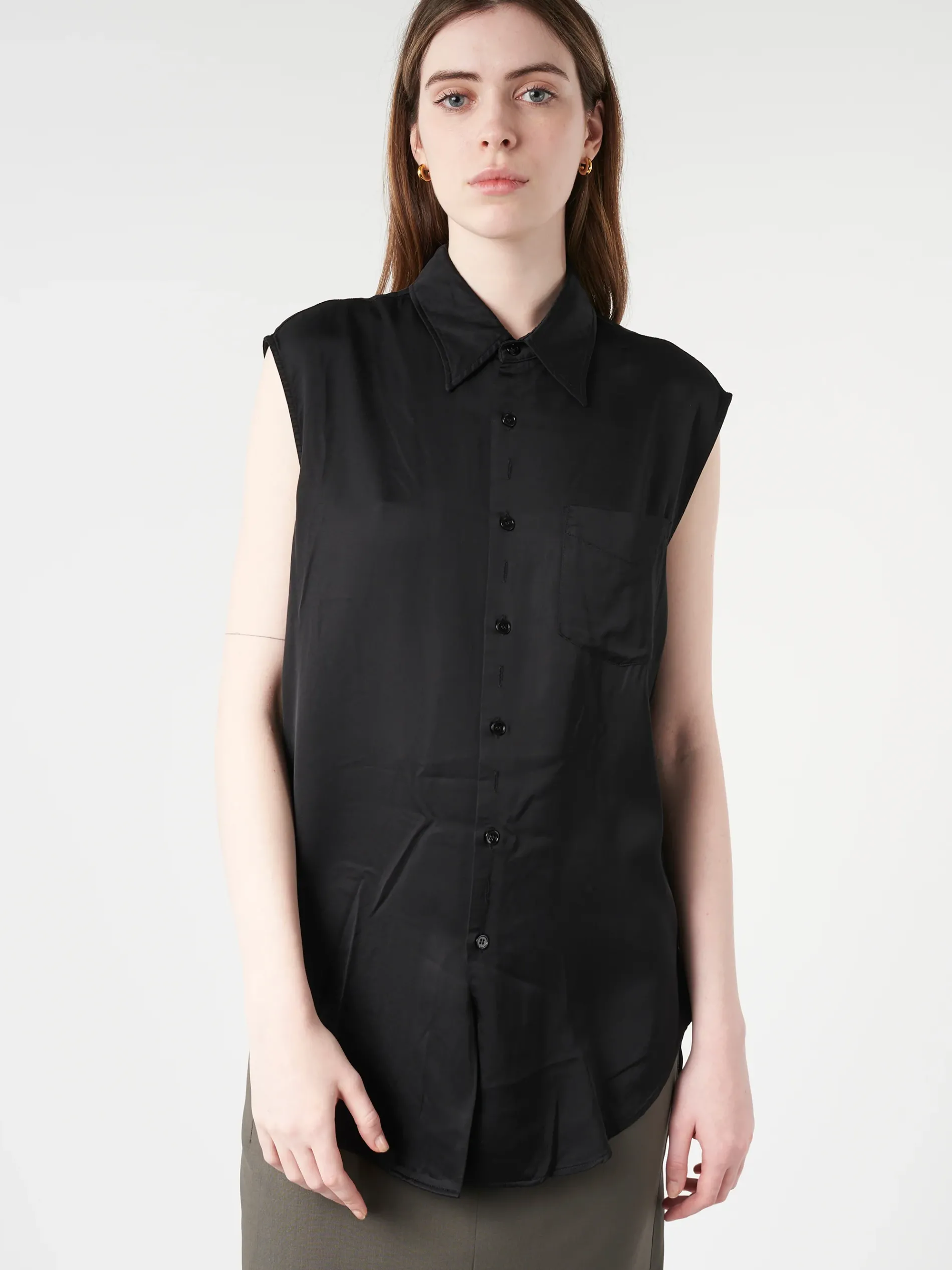 MM6 Maison Margiela - Lining Look Shirt in Black