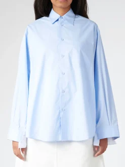 MM6 Maison Margiela - Long Sleeve Shirt in Light Blue