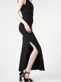 MM6 Maison Margiela - Maxi Dress in Black and Off White