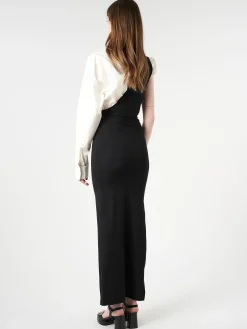 MM6 Maison Margiela - Maxi Dress in Black and Off White