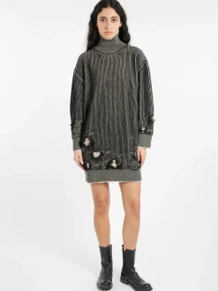MM6 Maison Margiela - Reversible Mini Dress in Black and Beige