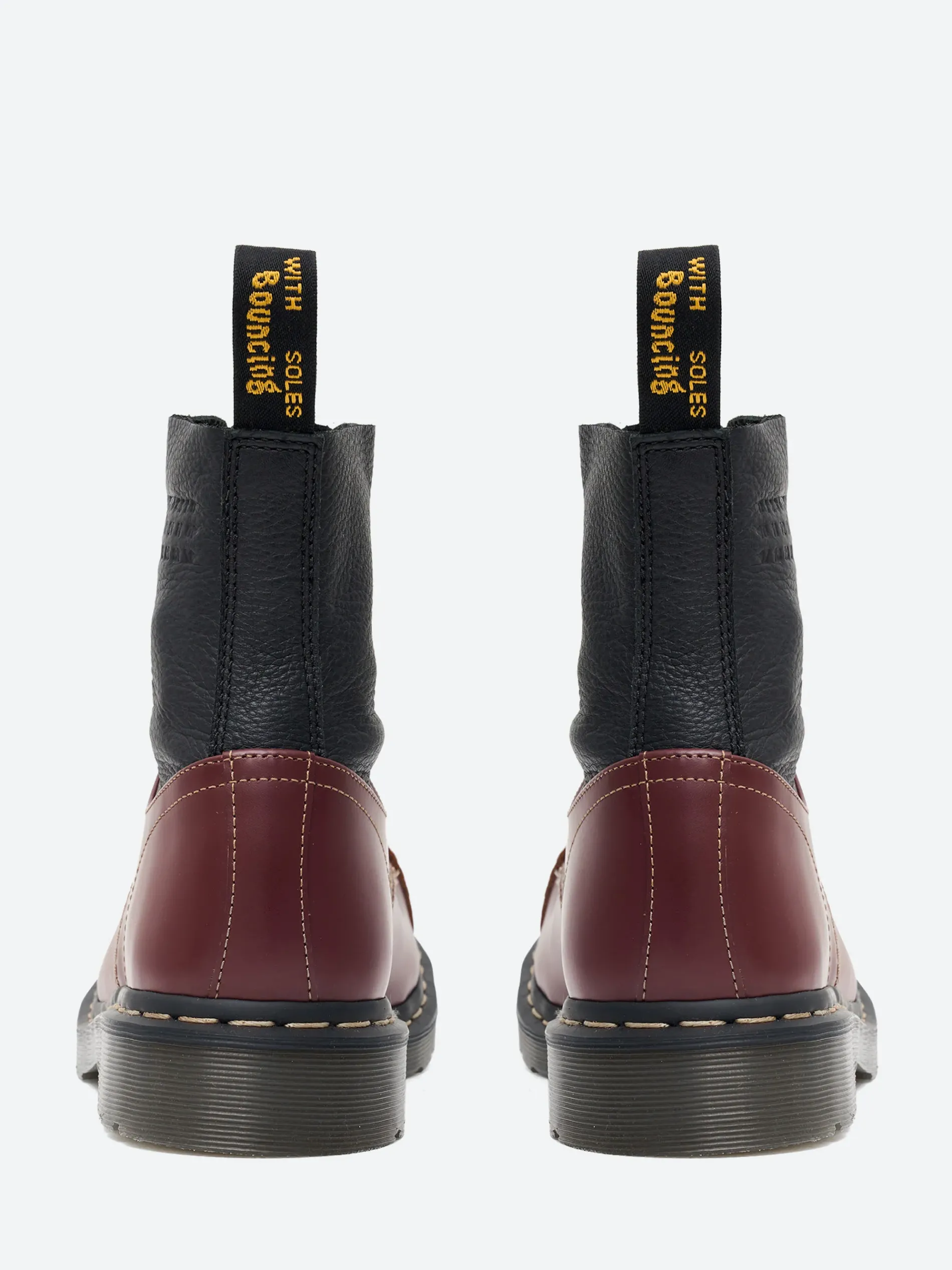 MM6 Maison Margiela x Dr. Martens - 1460 Twisted and Reimagined in Black and Cherry