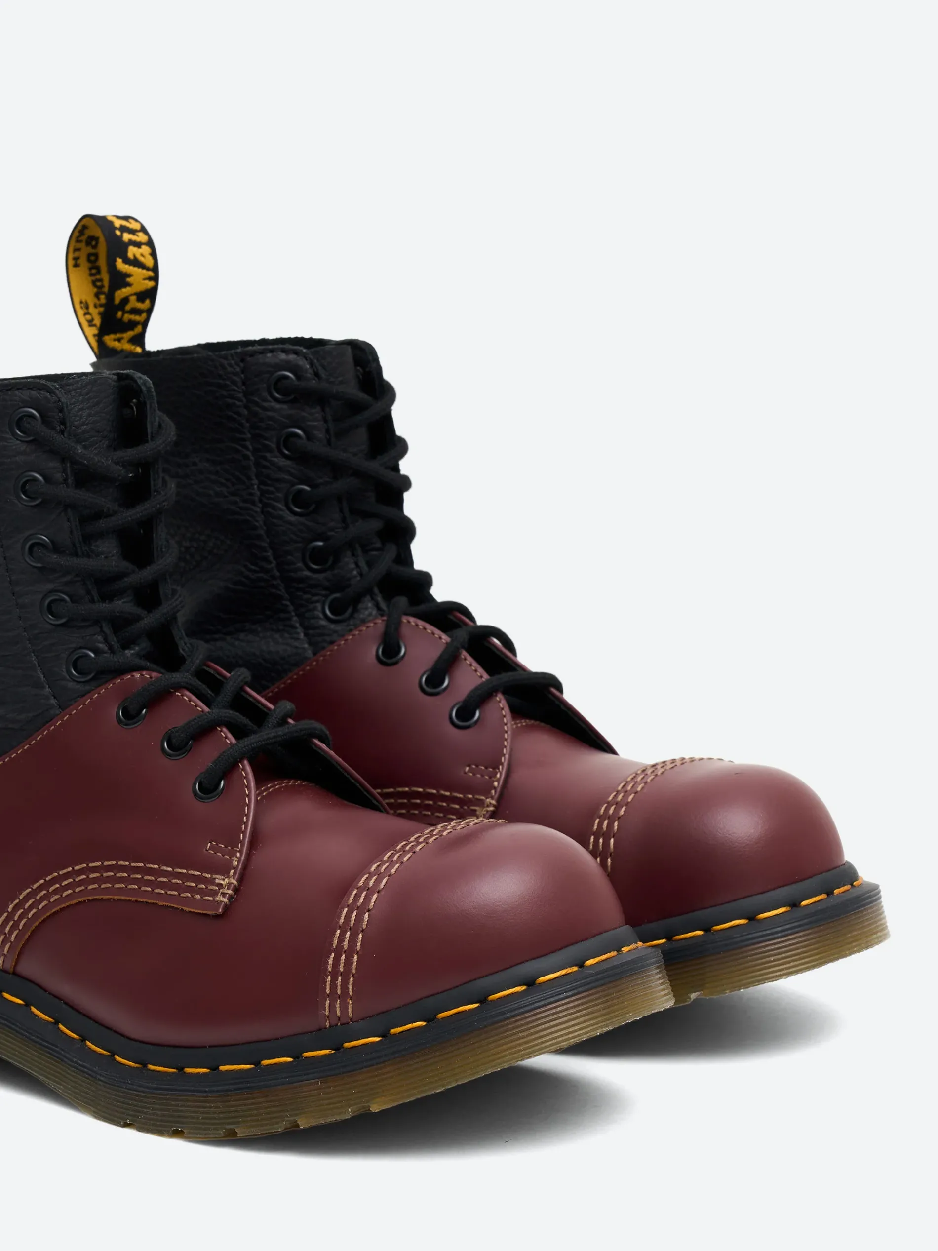 MM6 Maison Margiela x Dr. Martens - 1460 Twisted and Reimagined in Black and Cherry