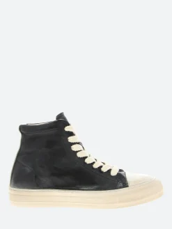 Moma - 32502B High Top Sneakers in Nero Vintage
