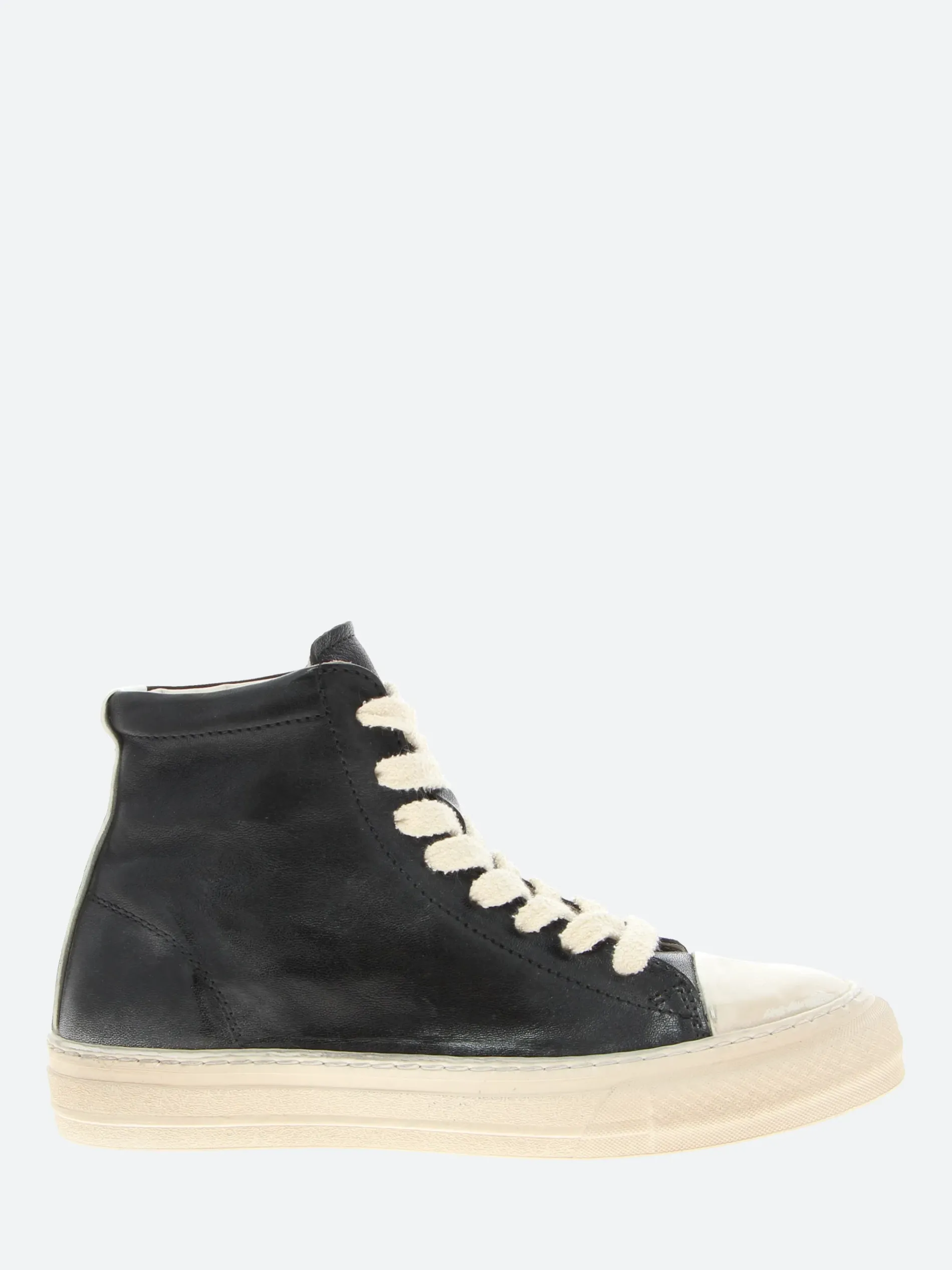 Moma - 32502B High Top Sneakers in Nero Vintage