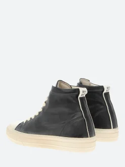 Moma - 32502B High Top Sneakers in Nero Vintage