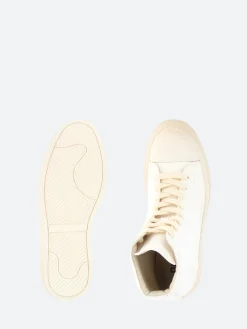 Moma - 32502B High Top Sneakers in Bianco Vintage