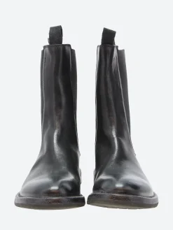 Moma - 78405C Chelsea Boot in Nero Cusna