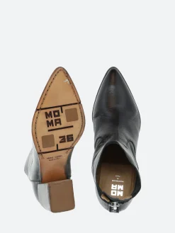 Moma - 1CS113 Ankle Boots in Nero Sombrero