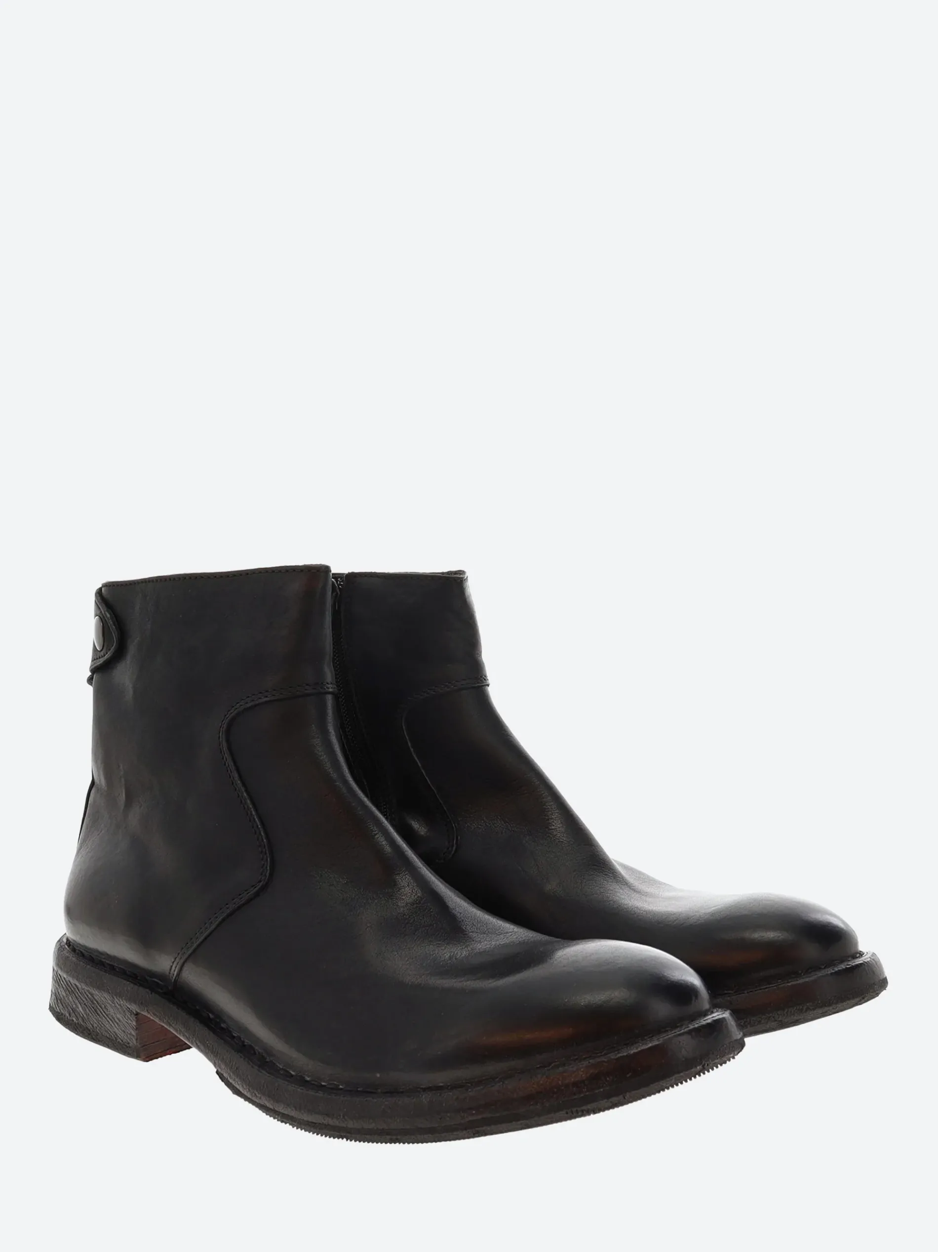 Moma - 2CW301 Ankle Boots in Nero Cusna (Black)