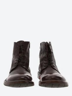 Moma - 2CW022 Lace-Up Boots in Ebano Cusna