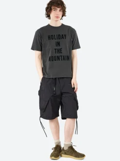 Mountain Research - Holiday In The Mountain T-Shirt in Sumi and Black