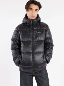 NANGA - Mountain Lodge Down Hoodie in Black