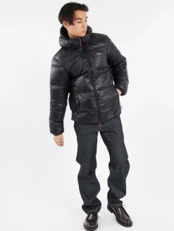 NANGA - Mountain Lodge Down Hoodie in Black