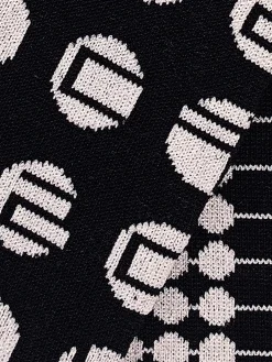 2nd PALETTE - City Dot Sock in Black/White