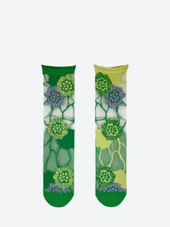 2nd PALETTE - Green Waterlily Sock