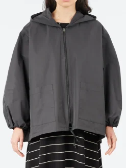 Neirami - C115 Hooded Jacket in Carbone