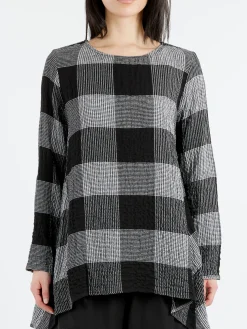 Neirami - T005 Flared Blouse in White