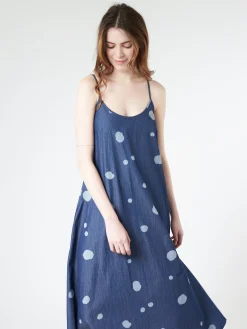 Neirami - Tank Top Long Dress in Pois Cor