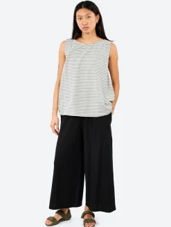 Neirami - Wide Jersey Trousers in Nero