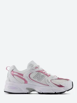 New Balance - 530 in White with Pink