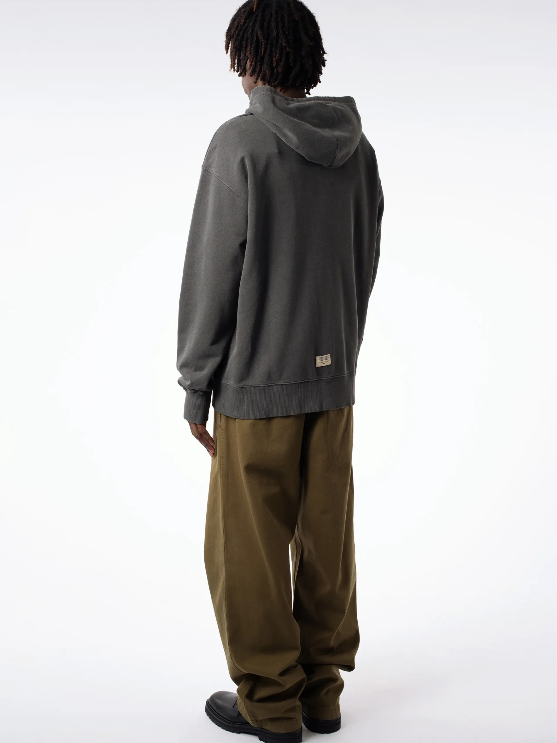 Nigel Cabourn - Army Gym Hoodie in Black