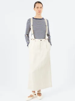 Nigel Cabourn - Braces Work Skirt in Ivory