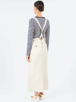 Nigel Cabourn - Braces Work Skirt in Ivory