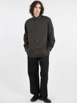 Nigel Cabourn - British Officers Shirt in Charcoal