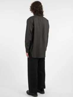 Nigel Cabourn - British Officers Shirt in Charcoal