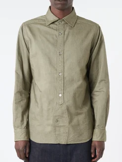 Nigel Cabourn - British Officers Shirt in Dark Green