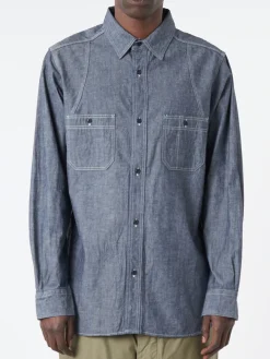 Nigel Cabourn - New Medical Shirt in Indigo