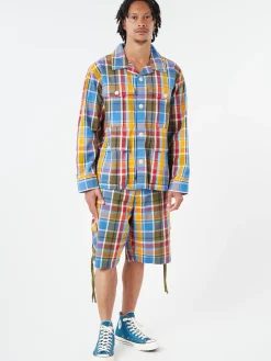 Nigel Cabourn - Original Madras Trading Company Cargo Short in Green