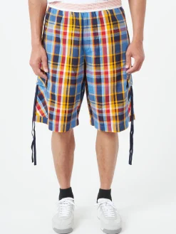 Nigel Cabourn - Original Madras Trading Company Cargo Short in Blue