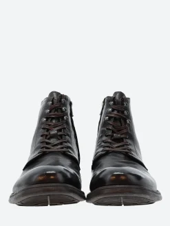 Officine Creative - Chronicle 004 Lace-Up Boots in Ebano Ignis
