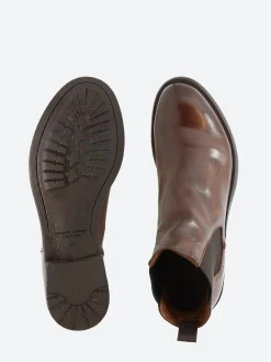 Officine Creative - Hive 007 Chelsea Boots in Cigar Ignis