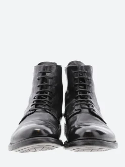 Officine Creative - Hive 16 Lace-Up Boots in Nero Ignis