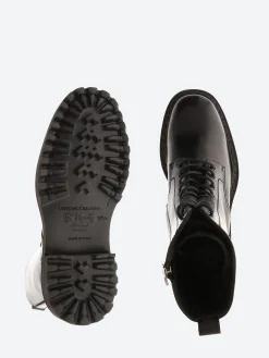 Officine Creative - Provence 027 Combat Boots in Nero Mountain